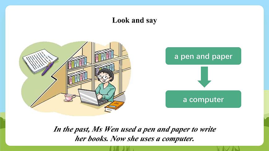 滬教牛津版（六三制一起）英語六下 Unit 2《Changes in our》lives Look and learn Do a survey 課件第8頁