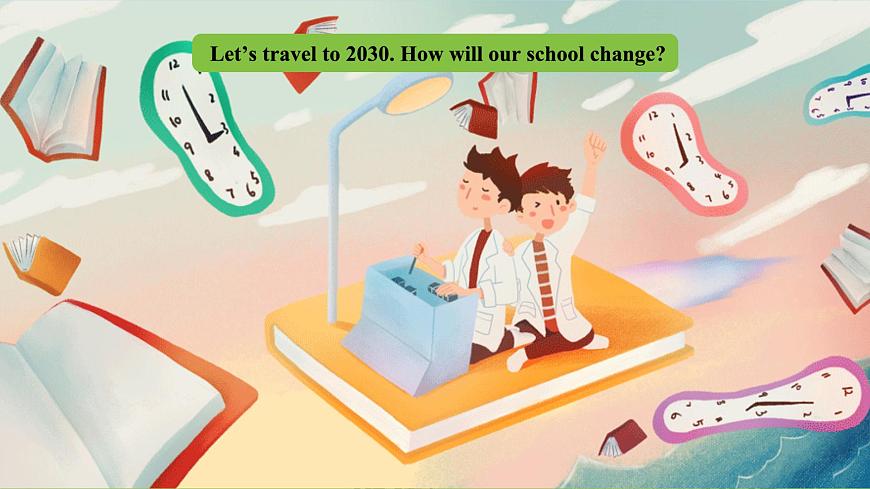 滬教牛津版（六三制一起）英語(yǔ)六下 Unit 3《Our school in the future》Look and read 課件第4頁(yè)