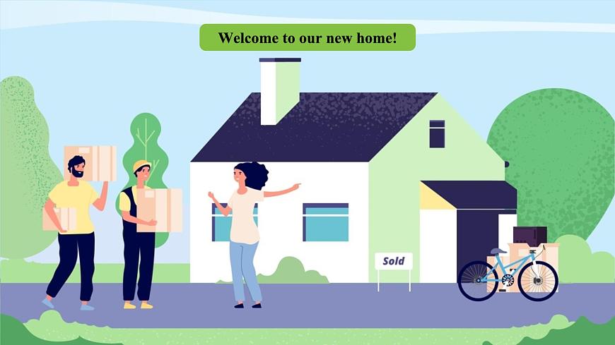 滬教牛津版（六三制一起）英語五下 Unit 2《Our new home》Listen and say Listen and enjoy 課件第4頁