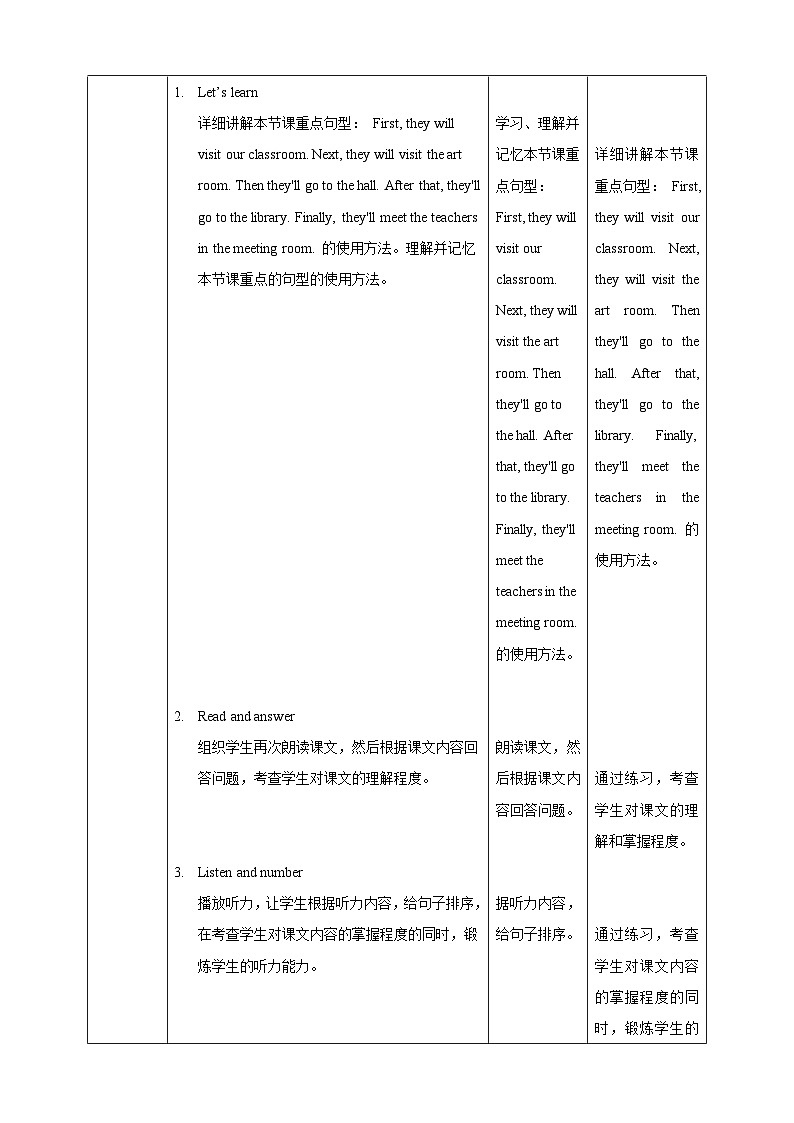 沪教牛津版(六三制一起)英语五下 Unit 7《Open Day》Listen and say Culture corner 教案第3页