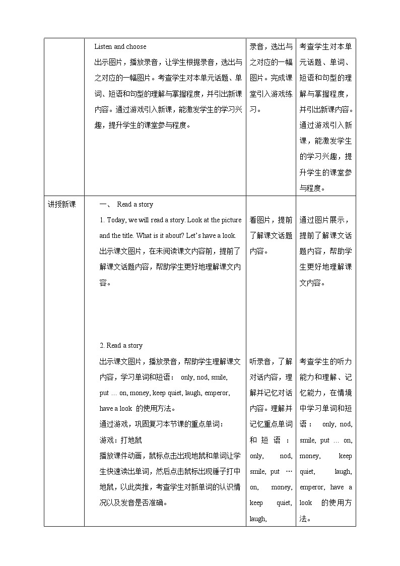 沪教牛津版(六三制一起)英语五下 Unit 8《Buying clothes》Read a story Learn the sounds 教案第2页