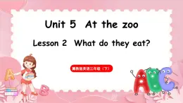 Unit 5  At the zoo Lesson 2  What do they eat（课件+素材）-2024-2025学年冀教版（三起）（2024）英语三年级下册