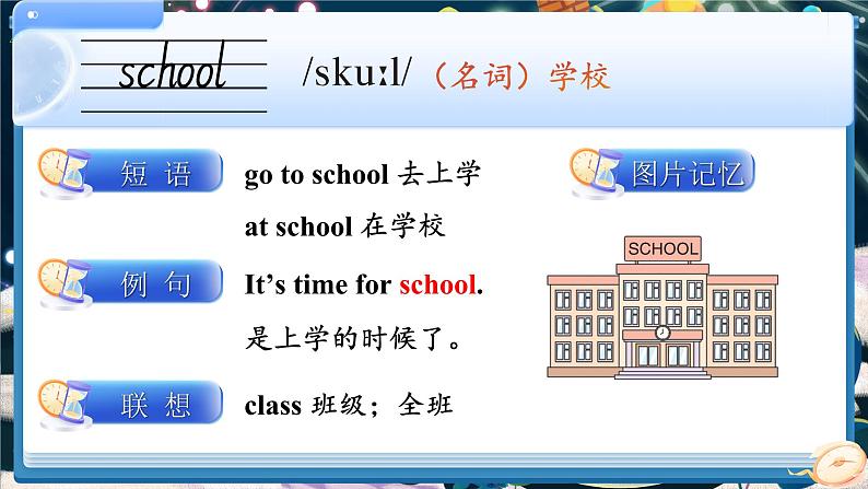Unit 2 What time is it 单词讲解(课件)-2024-2025学年湘少版(三起)英语三年级下册第5页
