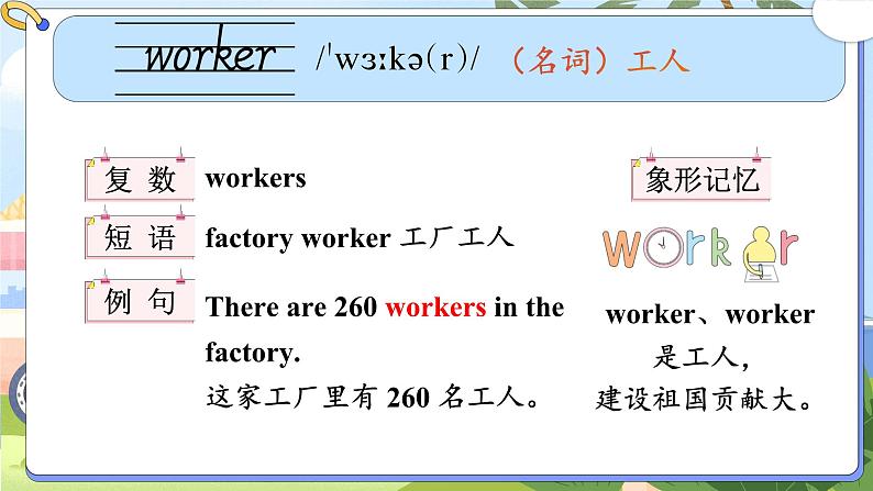 Unit 10 Is she a driver 单词讲解(课件)-2024-2025学年湘少版(三起)英语三年级下册第8页
