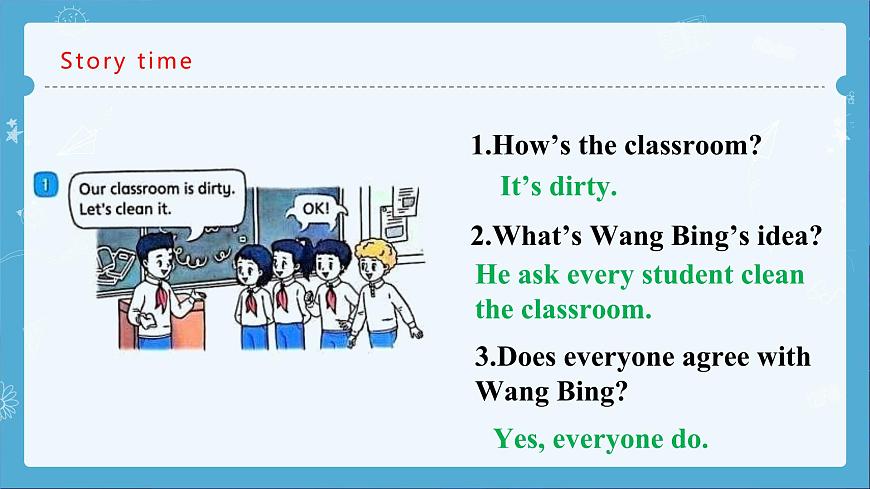 Unit2 Clean our classroom story time（課件）-2024-2025學年譯林版（三起）（2024）英語三年級下冊第7頁