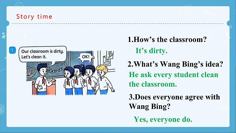Unit2 Clean our classroom story time(课件)-2024-2025学年译林版(三起)(2024)英语三年级下册第7页