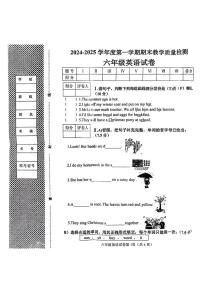 河北省邯郸市肥乡区2024-2025学年六年级上学期期末英语试题
