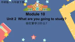 Module 10 Unit 2 What are you going to study？（课件）