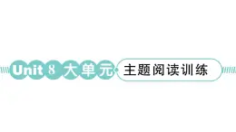 小学英语新湘少版三年级下册Unit 8 Children's Day大单元 · 主题阅读训练作业课件2025春