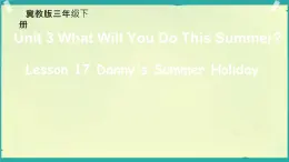 Unit 3 Lesson 17 Danny's Summer Holiday（课件）冀教版（三起）英语六年级下册