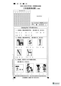 河北省邢台信都区2024-2025学年三年级上学期期末英语试题