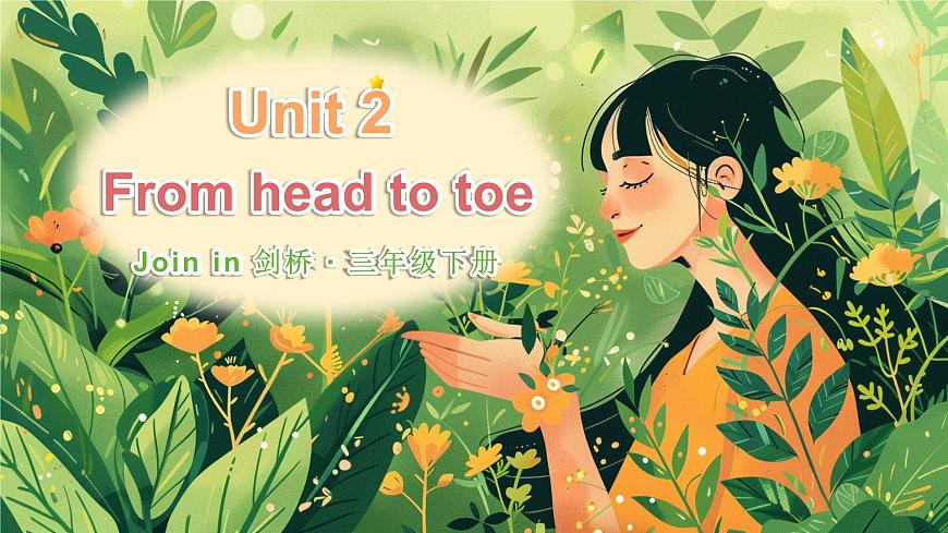 Join in 外研劍橋英語（2024）三年級下冊--Unit 2 From head to toe 單詞講解（課件）第1頁