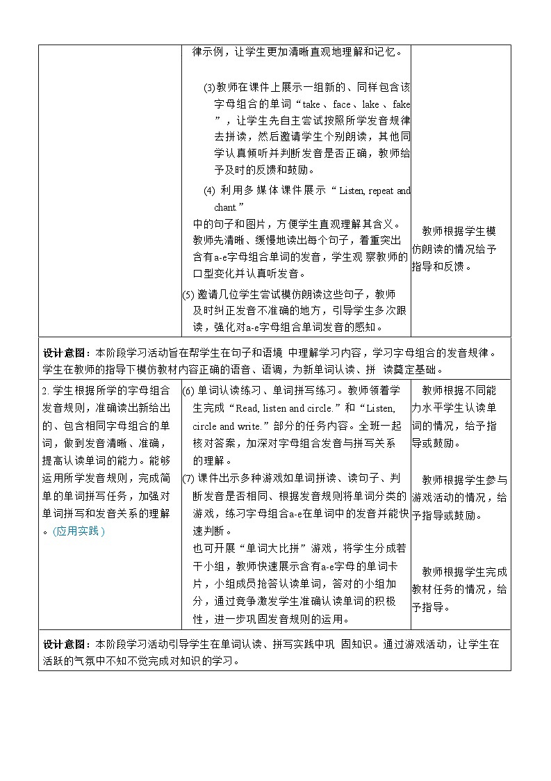 第3课时 A Let’s spell 教案第2页