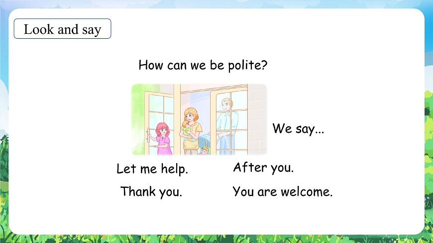 人教PEP版（2024）英語三年級下冊 Unit 1 Meeting new people Part B（3）Read and write（課件）第2頁