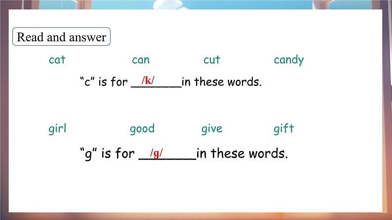 Unit 6 Part A(3)Let’s spell第3页