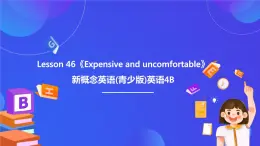 新概念英语(青少版)英语4B Lesson 46《Expensive and uncomfortable》课件+素材