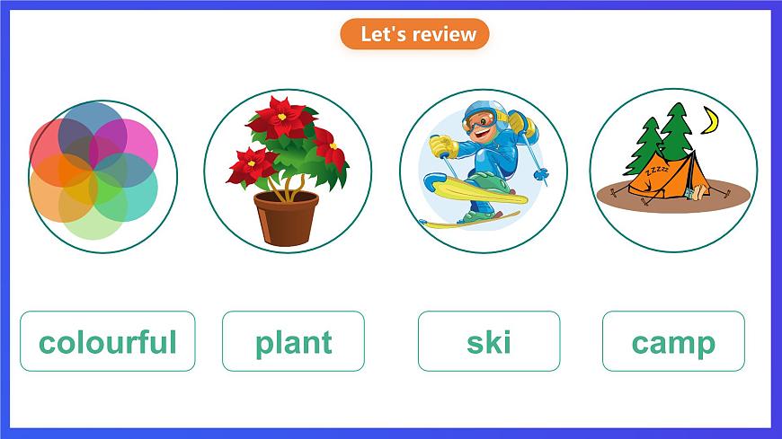 教科版（廣州）英語(yǔ)五下Module 1 Unit 1 《What's your favourite season？》Lesson 2 課件第2頁(yè)