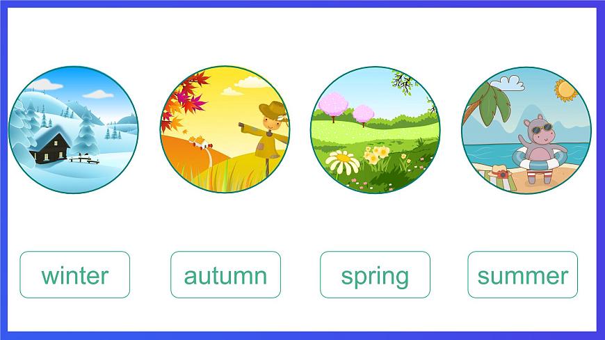 教科版（廣州）英語(yǔ)五下Module 1 Unit 1 《What's your favourite season？》Lesson 2 課件第3頁(yè)