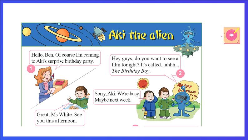 教科版(广州)英语五下Module 3 Unit 6《 See you at the party 》Lesson 3 课件第7页