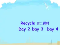 Recycle 第二课时 （课件）人教PEP版英语六年级下册