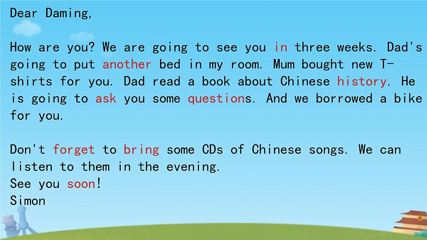 Module 9 Unit 2 Mum bought new T-shirts for you. （課件）外研版（三起）英語(yǔ)五年級(jí)下冊(cè)第6頁(yè)