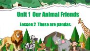 小学英语闽教版（2024）三年级下册（2024）Lesson 2 These are pandas.课文内容ppt课件