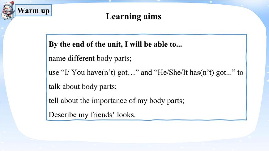 外研版三年級起點小學(xué)英語三年級下冊 Unit 2 Know your body.教學(xué)課件第2頁