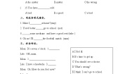 川教版六年级下册Unit 1 Different jobsLesson 3 What's wrong with you?精品同步达标检测题