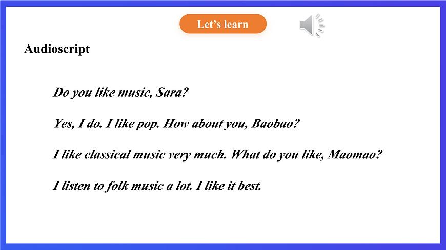 【核心素養(yǎng)】北京版英語四下 Unit 1《Do you like music？》Lesson 4 課件第8頁