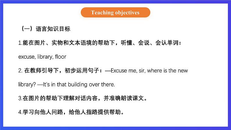 【核心素养】北京版英语四下 Unit 3《Can you tell me the way?》Lesson 9 课件第2页