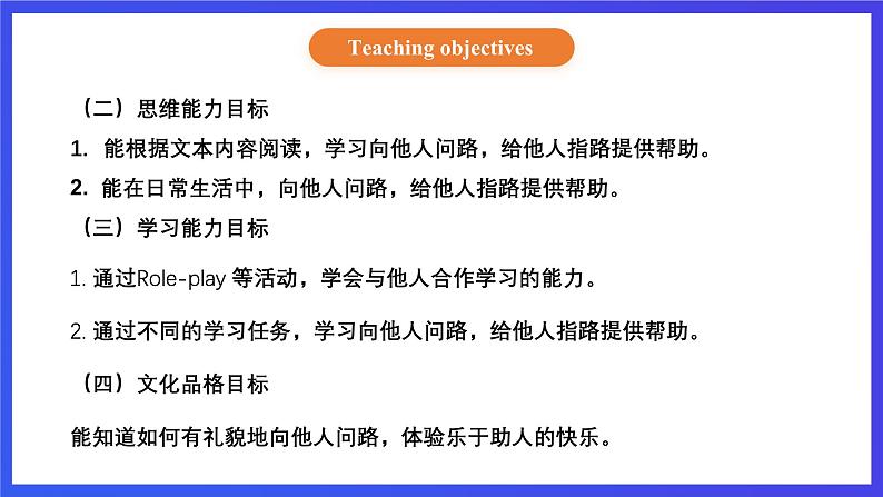 【核心素养】北京版英语四下 Unit 3《Can you tell me the way?》Lesson 9 课件第3页