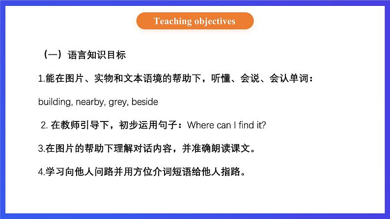 【核心素养】北京版英语四下 Unit 3《Can you tell me the way?》Lesson 10 课件第2页