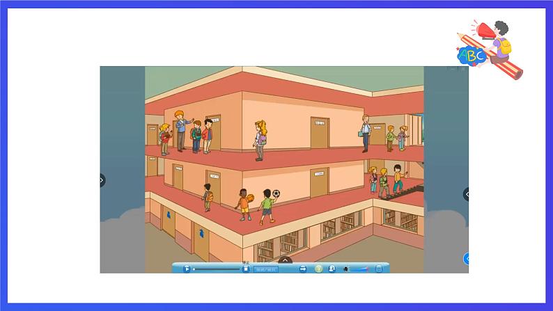 人教版(新起点)英语三年级下册 Unit 2《My School》Lesson 1 课件第6页