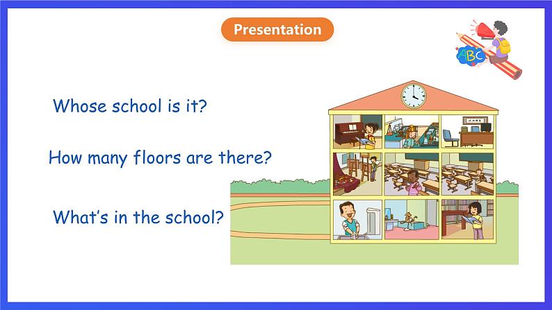人教版(新起点)英语三年级下册 Unit 2《My School》Lesson 1 课件第7页