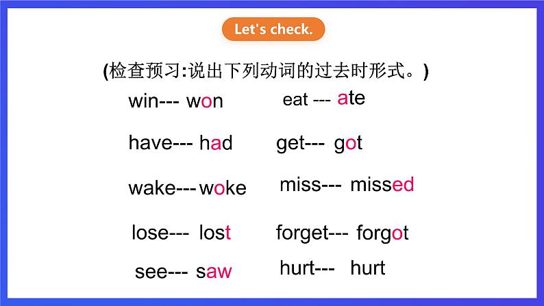 粤人版(儿童英语&先锋&开心)英语六下 Unit3 《A lucky Day》第一课时(Vocabulary)课件第4页