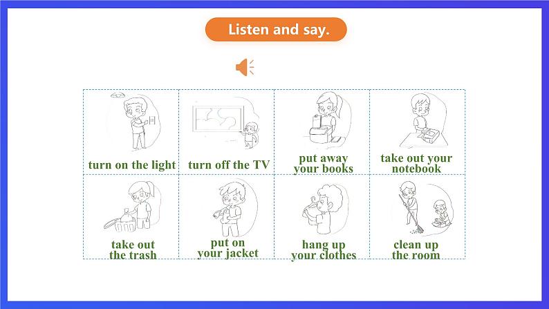 粤人版(儿童英语&先锋&开心)英语六下 Unit 5 《Being Helpful》Target and practice 课件第3页