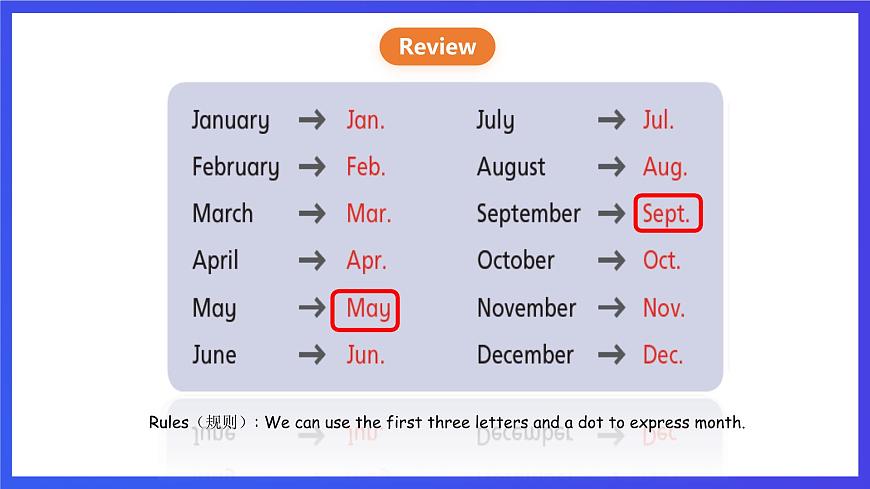 川教版（三起點(diǎn)）英語五下 Unit 2 Lesson 2《Seasons and Months Let’s talk》課件第3頁