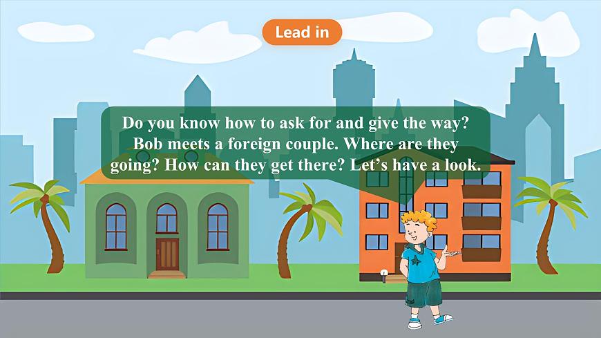 接力版英語(yǔ)五下 Lesson 6《Is there a bookshop near here？》Period 1 課件第2頁(yè)
