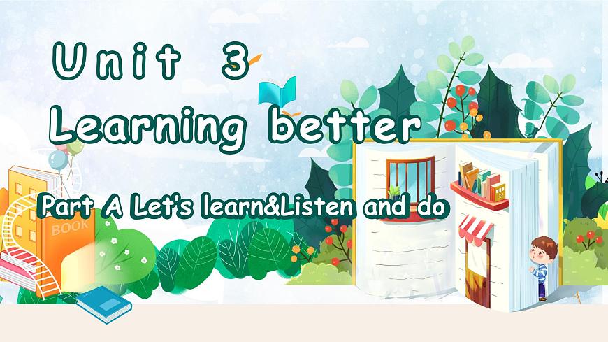 (教學(xué)課件）Part A Let’s learn&Listen and do第1頁