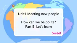 Unit 1 Meeting new people-Part B Let's learn（课件）-2024-2025学年人教PEP版英语三年级下册