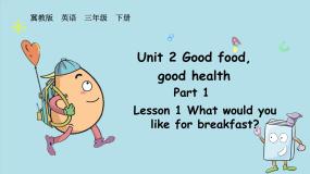 英语三年级下册（2024）Lesson1 What do you like for breakfast?教案配套课件ppt