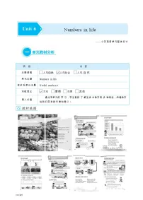 小学英语人教版PEP（2024）三年级下册（2024）Unit 6 Numbers in life教案