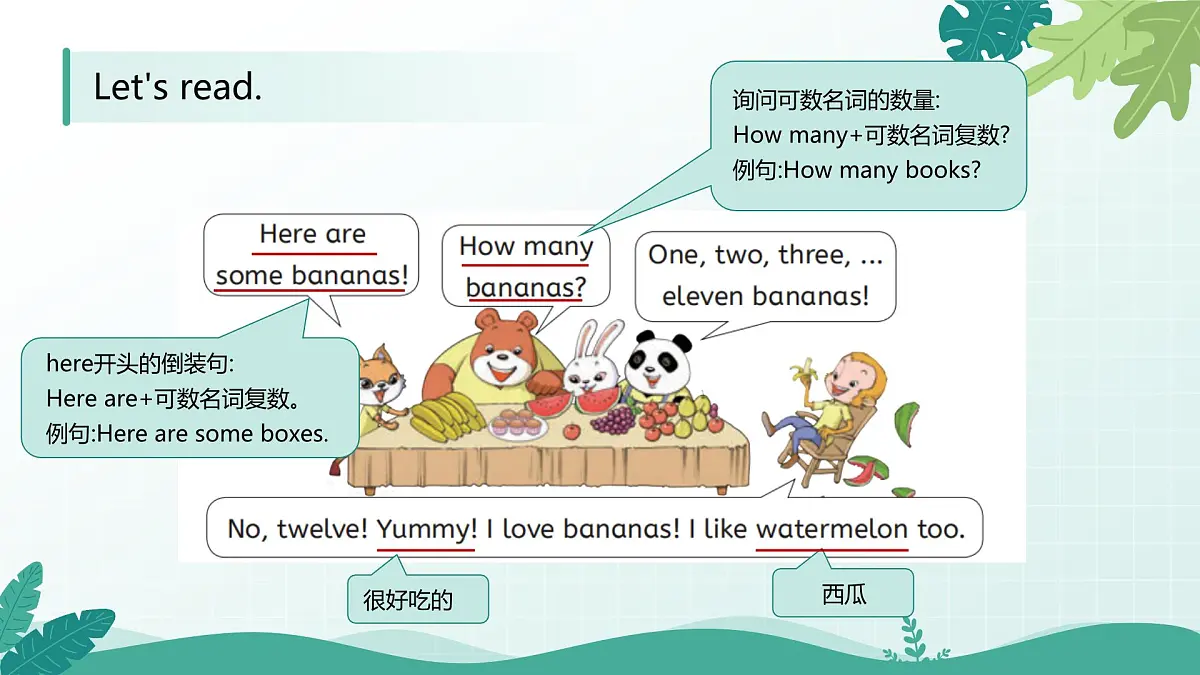 人教版精通小学英语三年级下册Unit2 My class-story time精品课件第7页