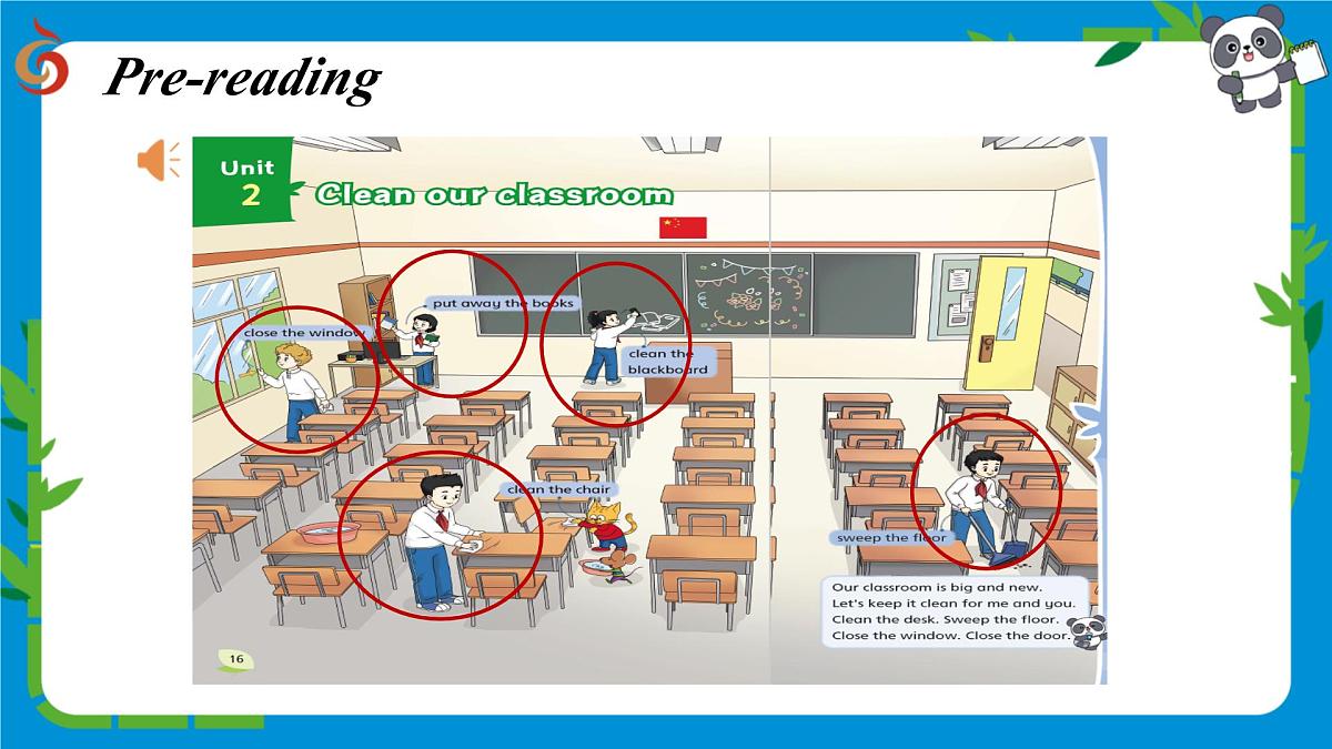 译林版三下英语Unit2 Clean our classroom (Lead-in & Cartoon time)课件第3页