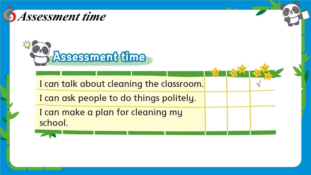 译林版三下英语Unit2 Clean our classroom (Wrap-up & Assessment time)课件第7页