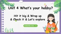 小学英语外研版（三起）2024三年级下册（2024）Unit 4 What's your hobby?教学课件ppt