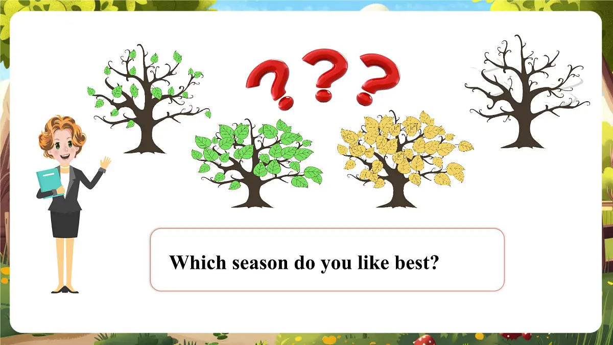 【精优公开课】Unit 2 My favourite season PA Let's learn 课件第8页