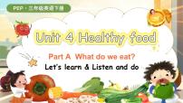 人教版PEP（2024）三年级下册（2024）Unit 4 Healthy food多媒体教学课件ppt
