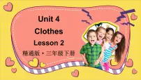 小学英语人教精通版（2024）三年级下册（2024）Unit 4 Clothes Lesson 2授课ppt课件