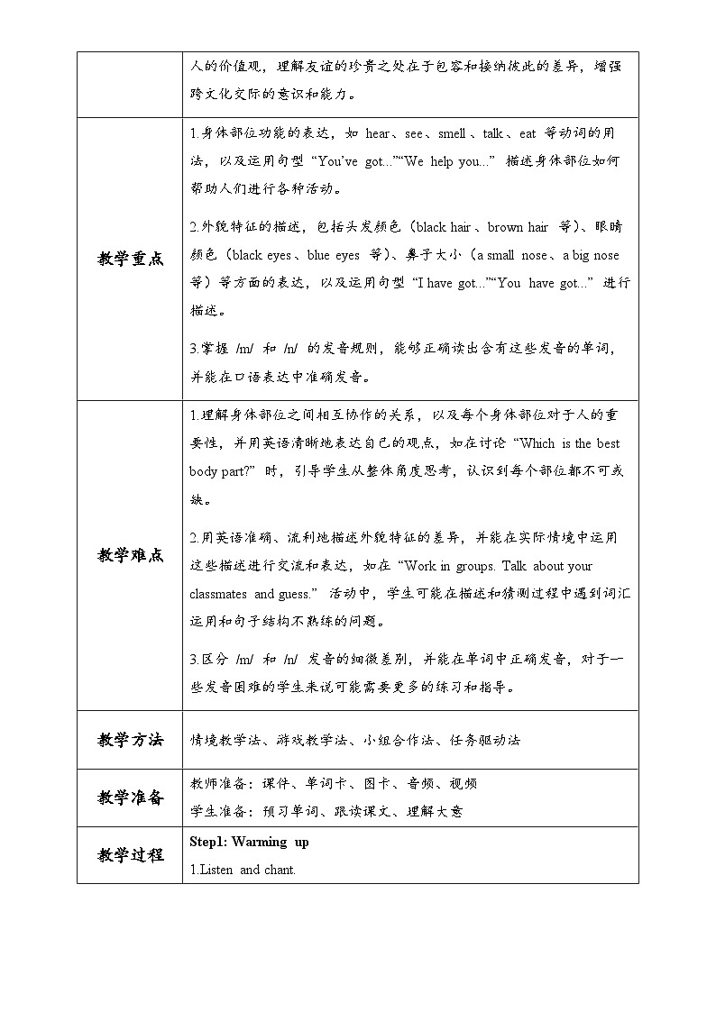 外研(孙有中2024)英语 三下 Unit2 第2课时Speed up Fuel up教学设计第2页